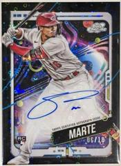 Noelvi Marte [Black Eclipse Refractor] #CCA-NM Baseball Cards 2024 Topps Cosmic Chrome Autograph Prices