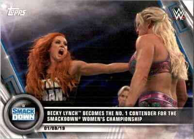 Becky Lynch Becomes the No. 1 Contender for the Smackdown Women's Championship #1 Wrestling Cards 2020 Topps WWE Women's Division