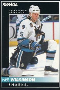 Neil Wilkinson #27 Hockey Cards 1992 Pinnacle Canadian