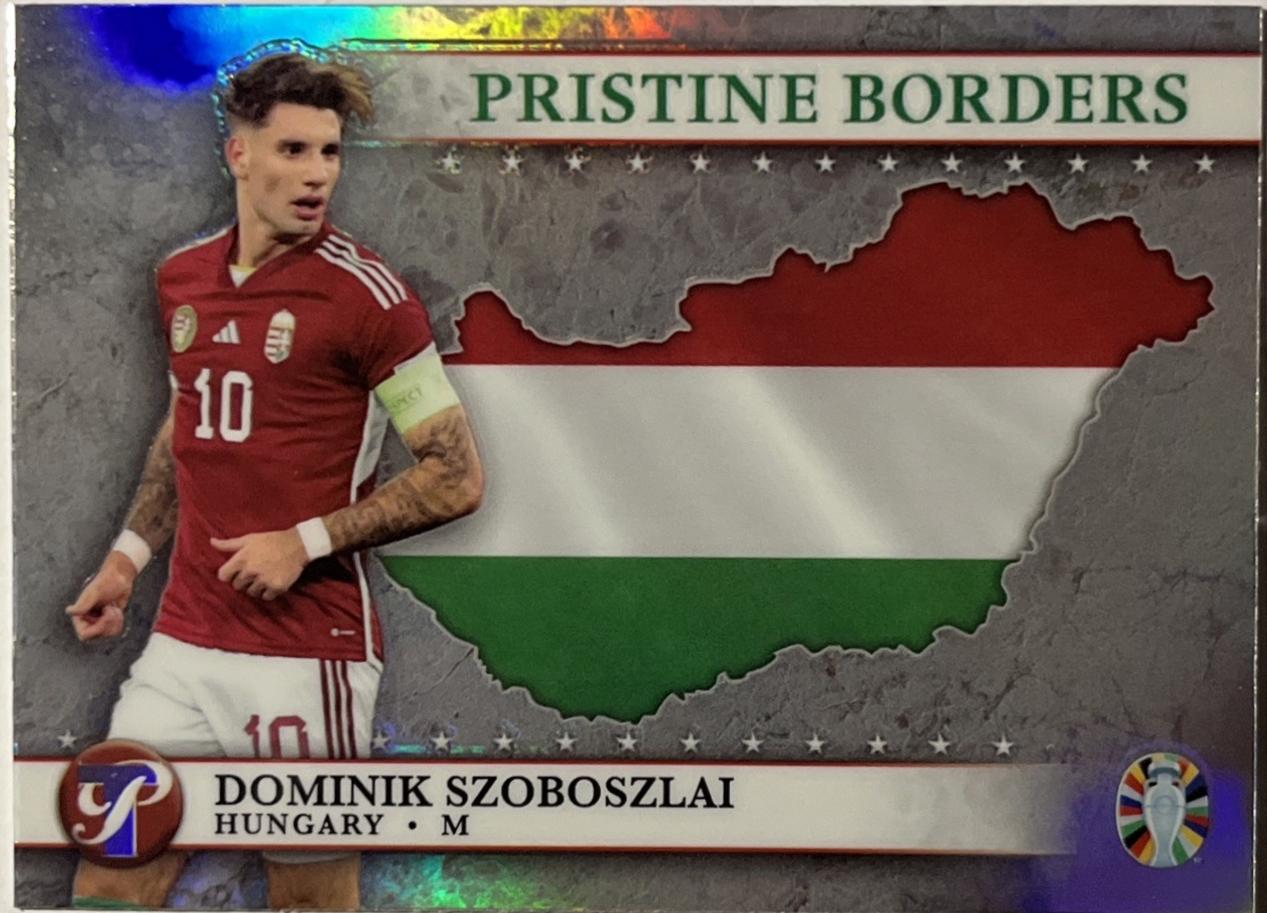 Dominik Szoboszlai #PB-DS Soccer Cards 2023 Topps Pristine Road to Euro 2024 Borders
