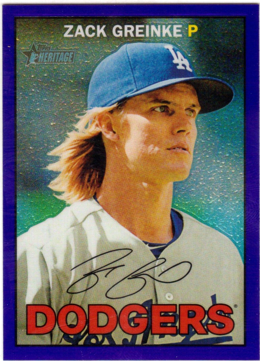 Zack Greinke [Chrome Black Refractor] #130
