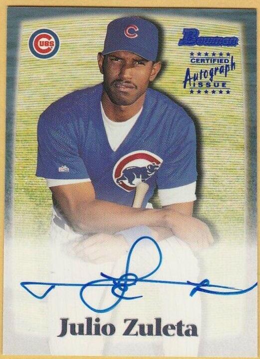 Julio Zuleta #JZ Baseball Cards 2000 Bowman Certified Autograph