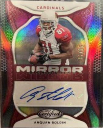 Anquan Boldin #MS-AB Football Cards 2022 Panini Certified Mirror Signatures