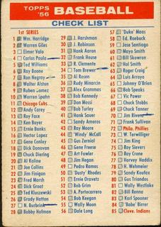 Checklist 1-100, 181-260