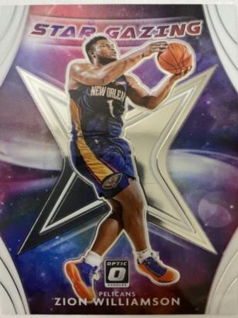 Zion Williamson #2 Basketball Cards 2020 Panini Donruss Optic Star Gazing
