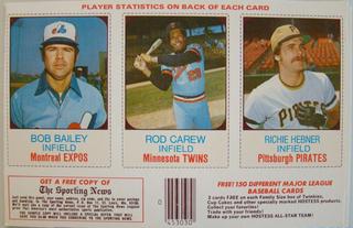 Bailey, Carew, Hebner