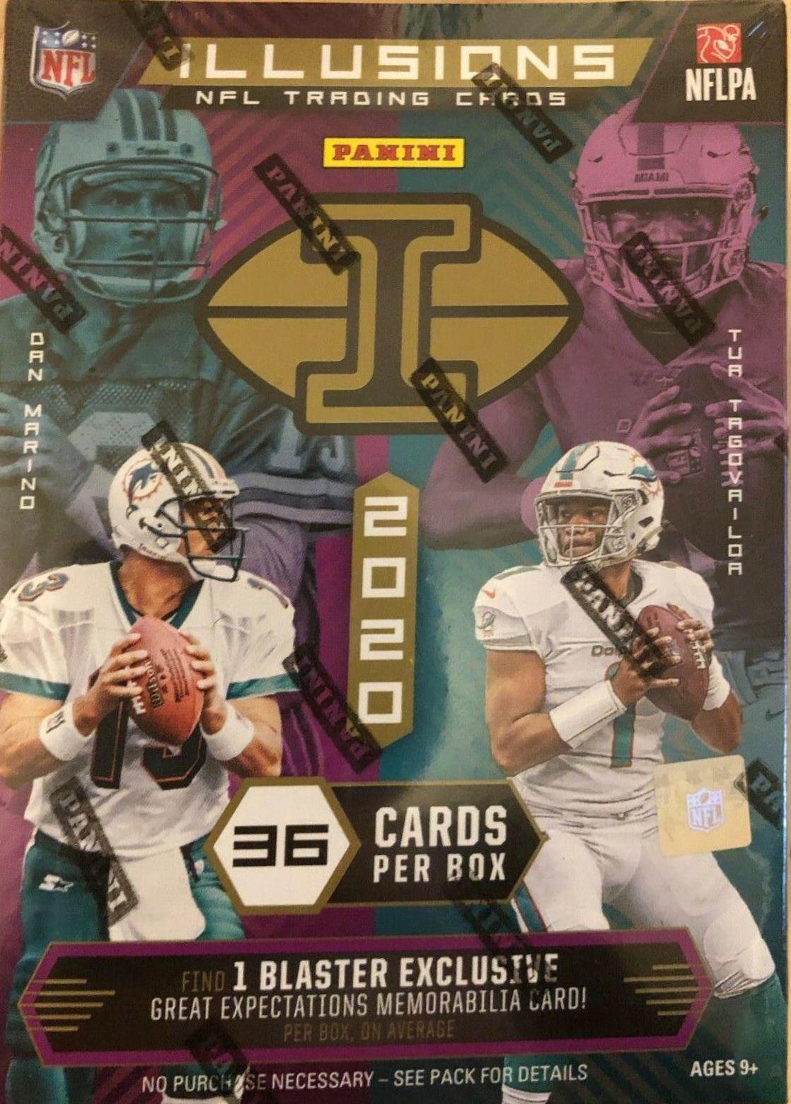 Blaster Box Football Cards 2020 Panini Illusions