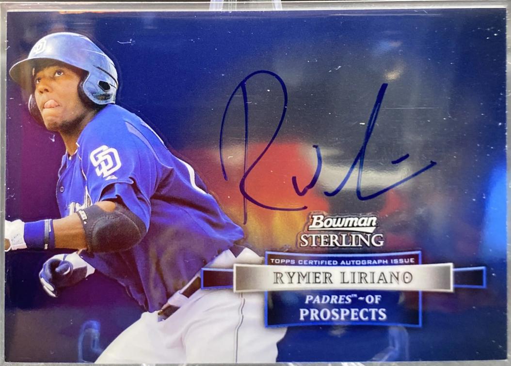 Rymer Liriano #RL 2012 Bowman Sterling Autograph Prospects Baseball