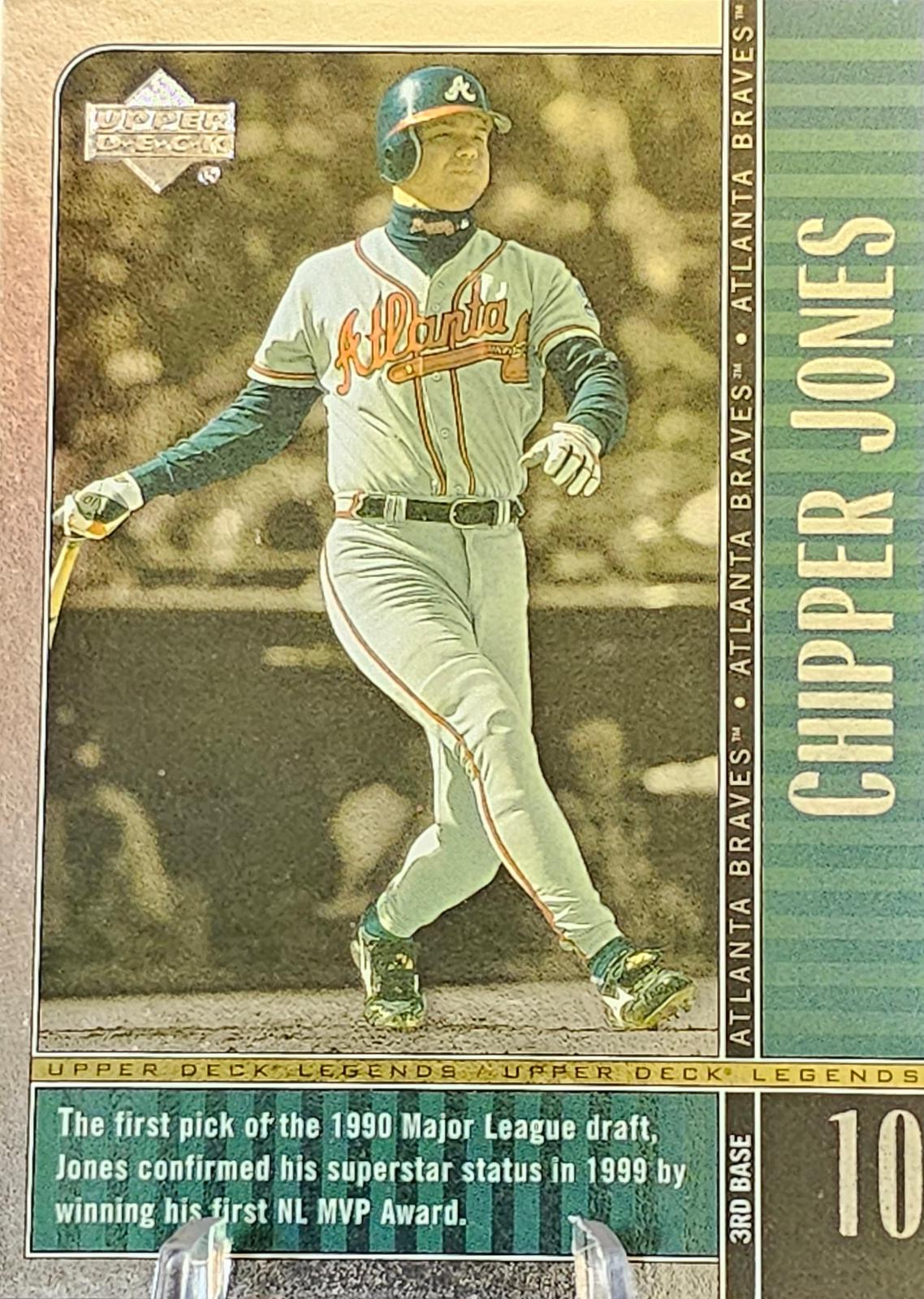 Chipper Jones #11 Baseball Cards 2000 Upper Deck Legends
