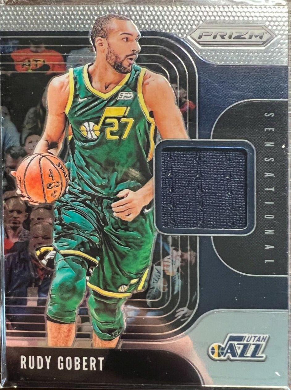 Rudy Gobert #RGB 2019 Panini Prizm Sensational Swatches Basketball