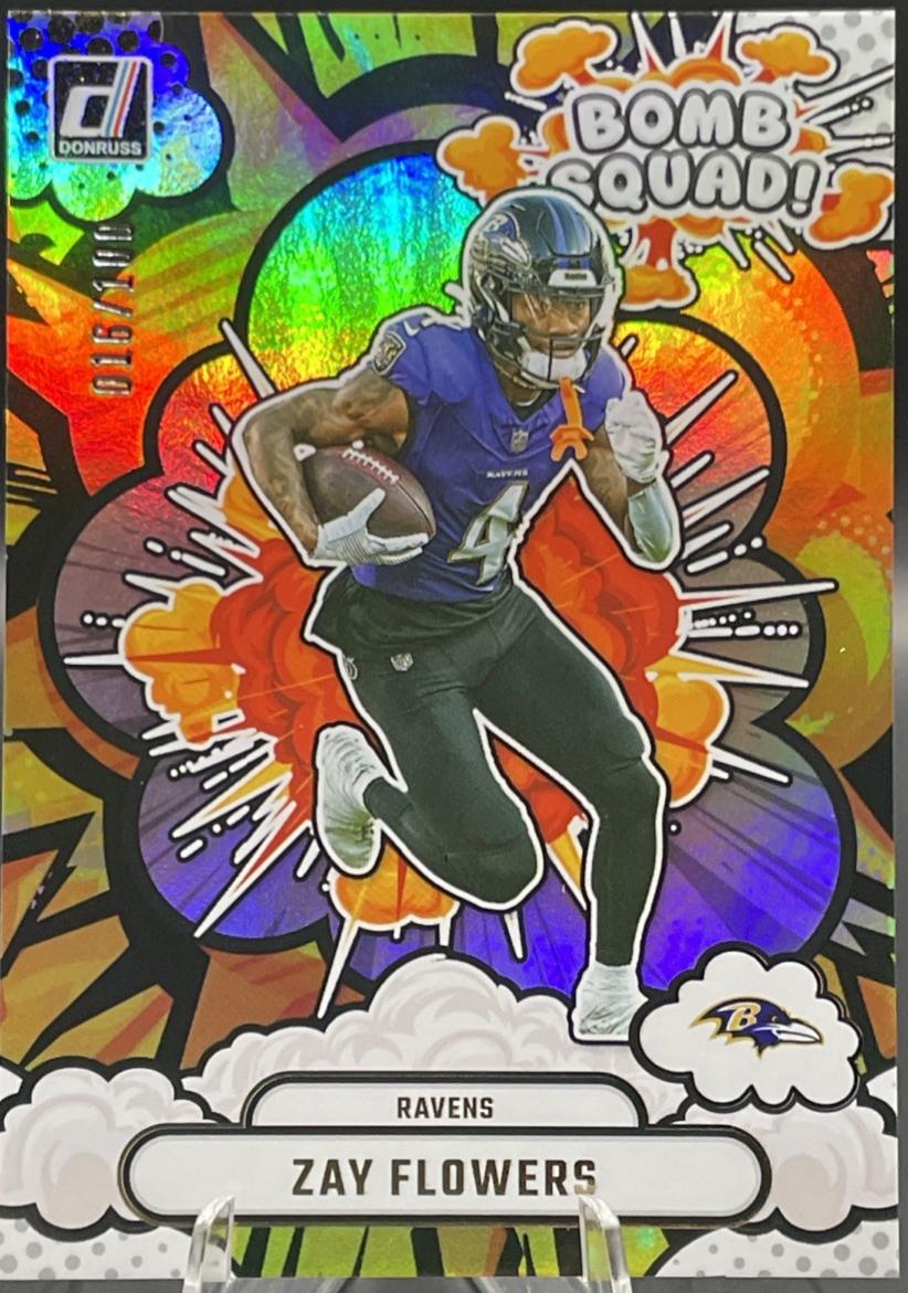 Zay Flowers [Holo] #BS-ZFS Prices | 2025 Panini Donruss Bomb Squad