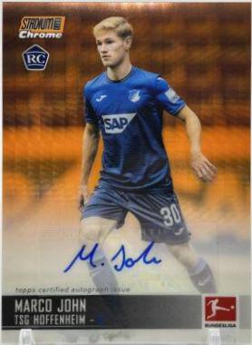 Marco John #CAC-MJ Soccer Cards 2021 Stadium Club Chrome Bundesliga Autographs