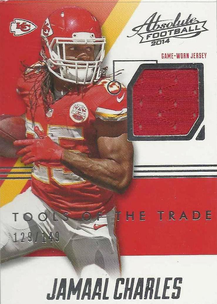 Jamaal Charles #TT-JC Football Cards 2014 Panini Absolute Tools of the Trade