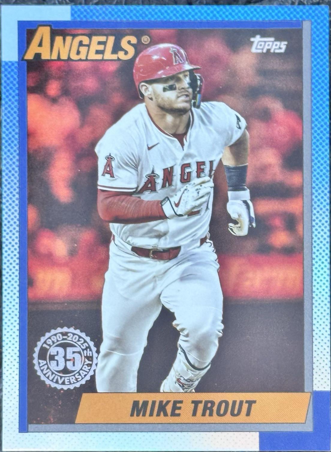Mike Trout [Orange Crackle Foil] #U90-38