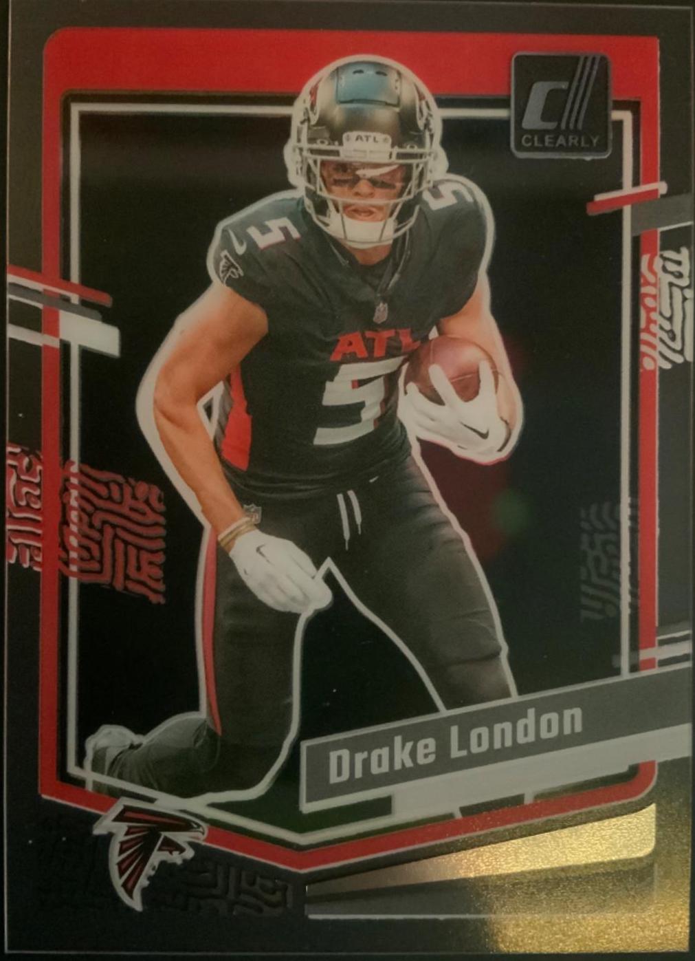 Drake London #3 Football Cards 2023 Clearly Donruss