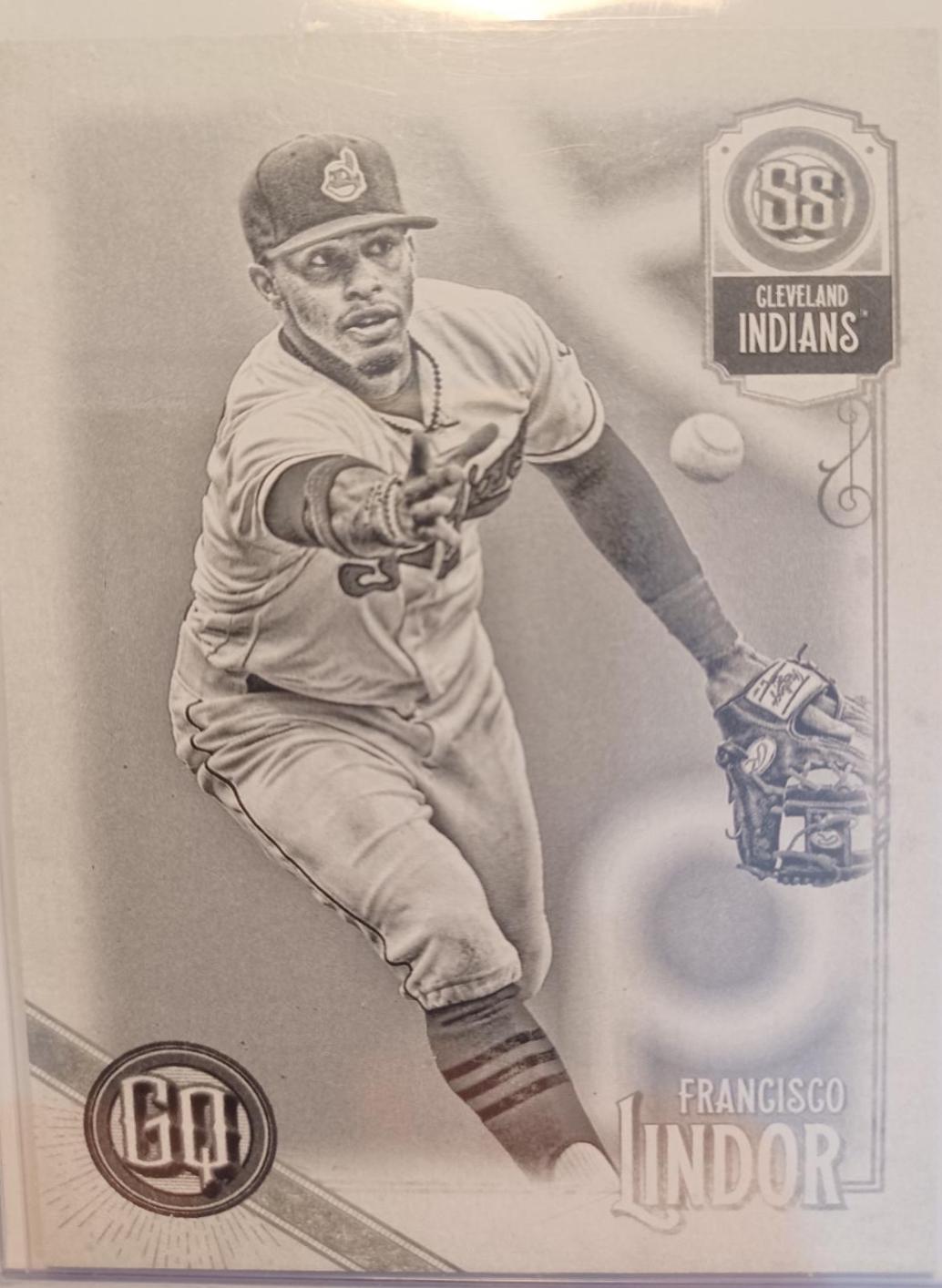 Francisco Lindor [With Cap Black & White] #23