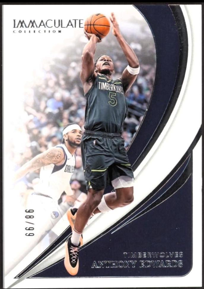 Anthony Edwards #81 Basketball Cards 2023 Panini Immaculate