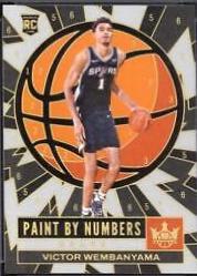 Victor Wembanyama #1 Basketball Cards 2023 Panini Court Kings Paint by Numbers