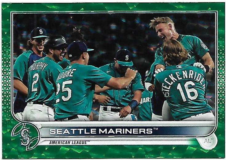 Three Weather V-GRIN610EG サーフボード Seattle Mariners [Green Foilboard] #489 Prices | 2022 Topps