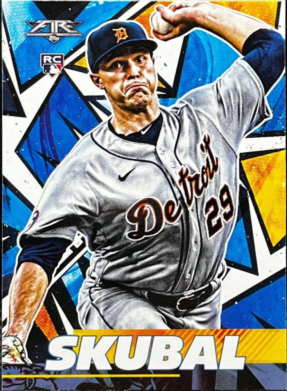 Tarik Skubal #99 Baseball Cards 2021 Topps Fire