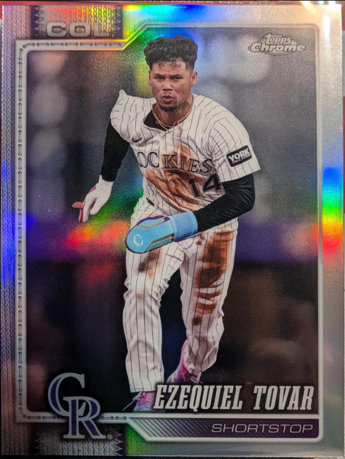 2026 Topps Chrome Ezequiel Tovar [Refractor] #8 card