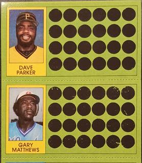 Dave Parker, Gary Matthews, Dave Concepcion #59, 76, 95