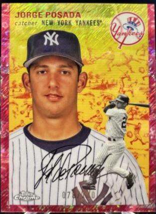 Jorge Posada [Cream Fuchsia Lava Refractor] #373