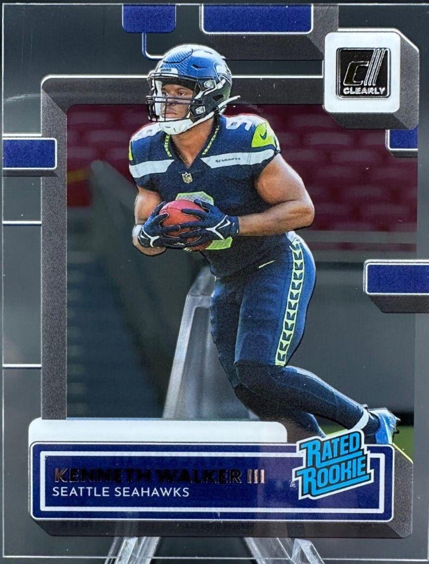 Kenneth Walker III #68 2022 Panini Clearly Donruss Football