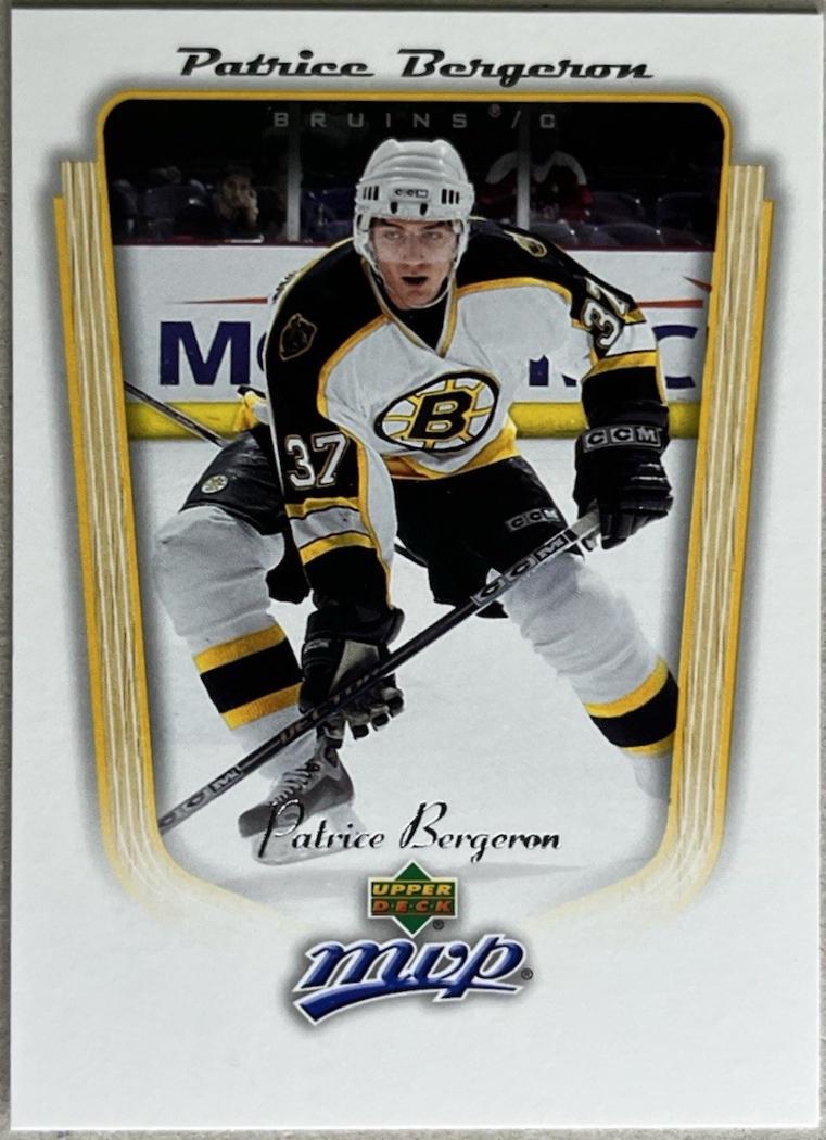 Patrice Bergeron #30 2005 Upper Deck MVP Hockey