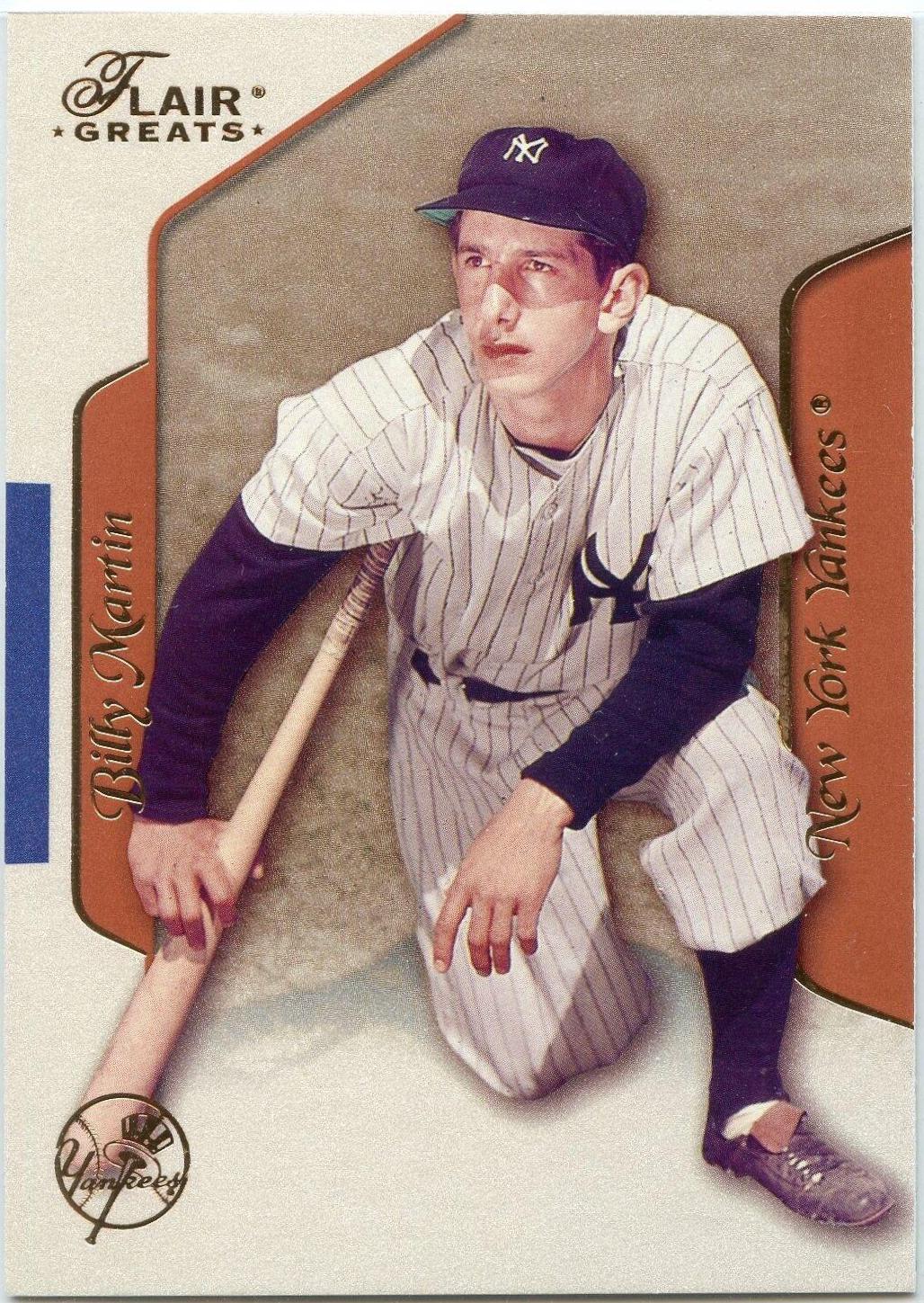 Billy Martin #85 2003 Flair Greats Baseball