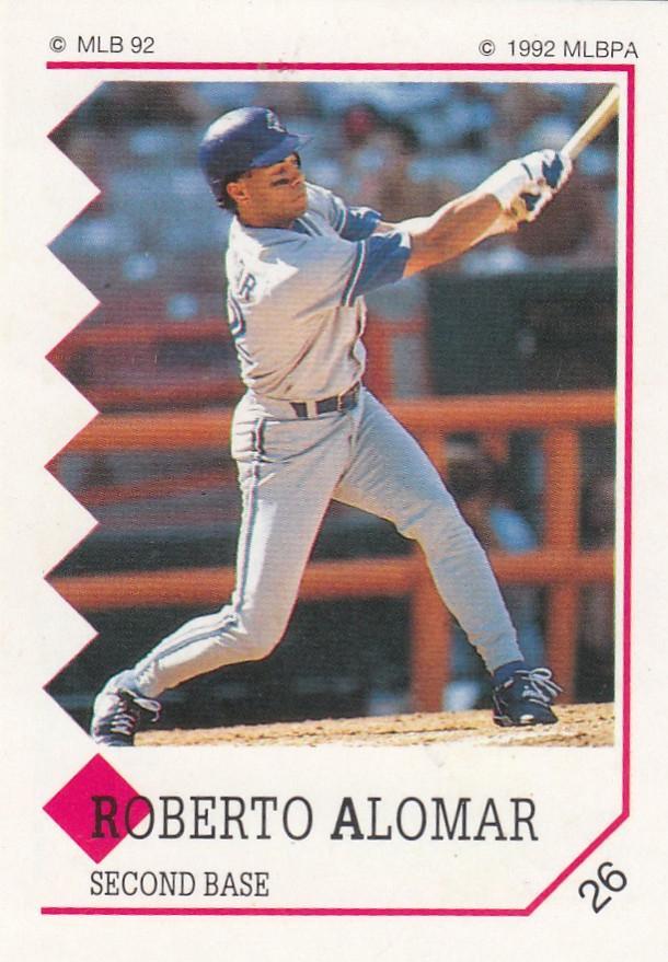 Roberto Alomar #26 1992 Panini Stickers Baseball