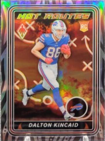 Dalton Kincaid #HR-10 Football Cards 2023 Panini Phoenix Hot Routes
