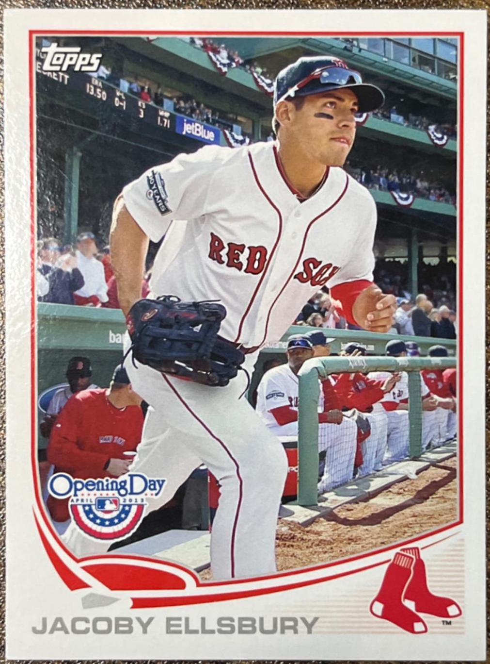 Jacoby Ellsbury #20 Baseball Cards 2013 Topps Opening Day