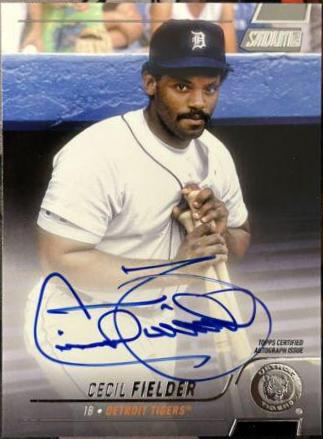 Cecil Fielder #SCBA-CFI Baseball Cards 2022 Stadium Club Autographs