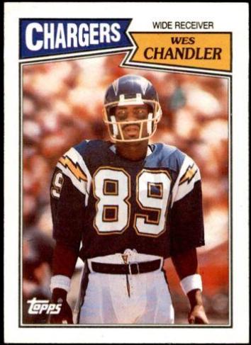 Wes Chandler #342 Football Cards 1987 Topps