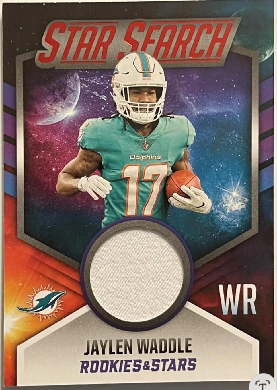 Jaylen Waddle #SS-JW Football Cards 2021 Panini Rookies and Stars Search Relics