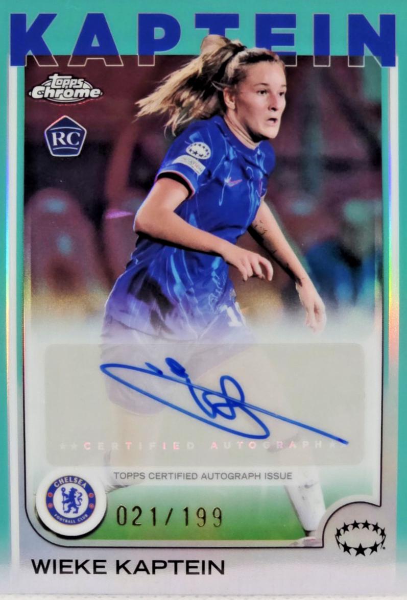 Wieke Kaptein #AV-WK 2024 Topps Chrome Uwcl Veterans And Rookies Autograph Soccer