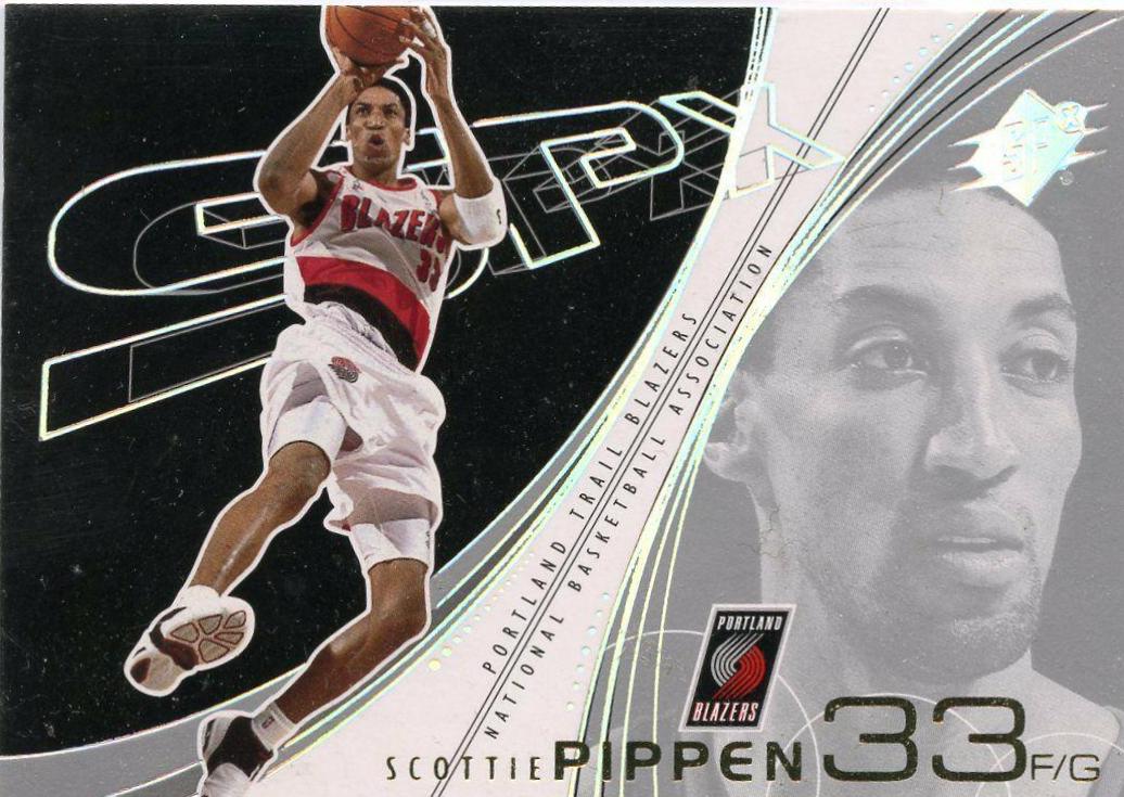 Scottie Pippen #69 Basketball Cards 2002 Spx