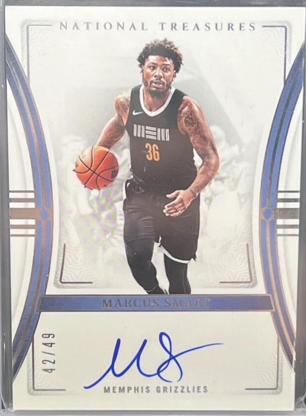 Marcus Smart #7 Basketball Cards 2023 Panini National Treasures Penmanship