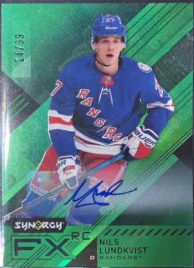 Nils Lundkvist #AR-NL Hockey Cards 2021 Upper Deck Synergy Autograph Rookies