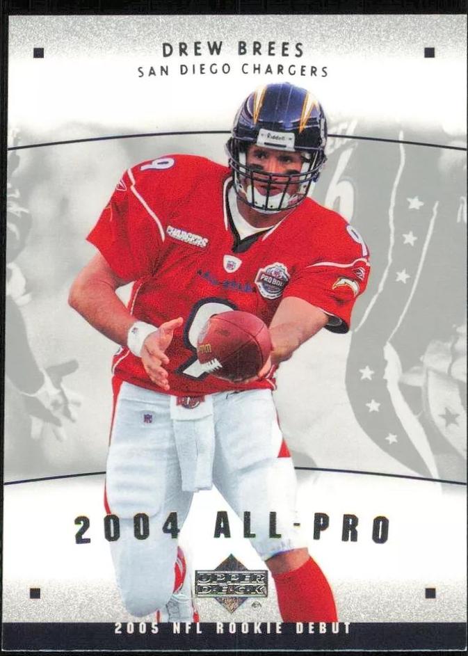 Drew Brees #AP-6 Football Cards 2005 Upper Deck Rookie Debut All Pro