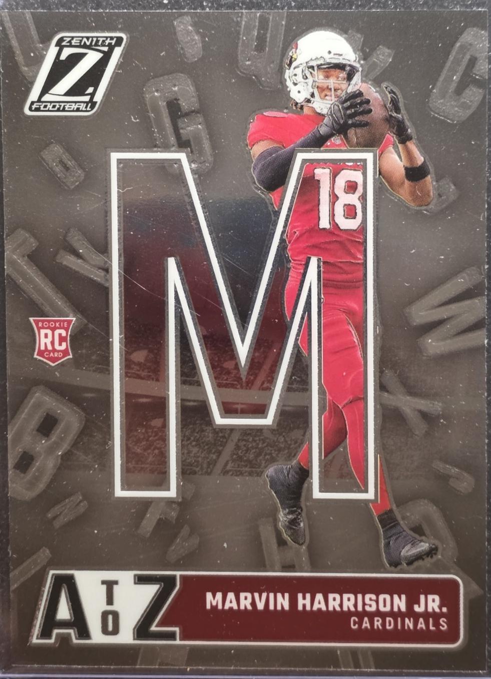 Marvin Harrison Jr. #13 Football Cards 2024 Panini Zenith A to Z