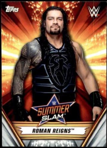 Roman Reigns #14 Wrestling Cards 2019 Topps WWE SummerSlam