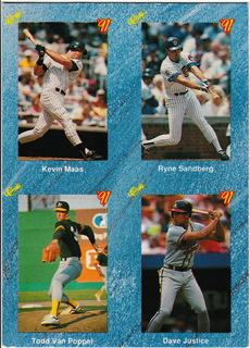 Dave Justice, Kevin Maas, Ryne Sandberg, Todd Van Poppel
