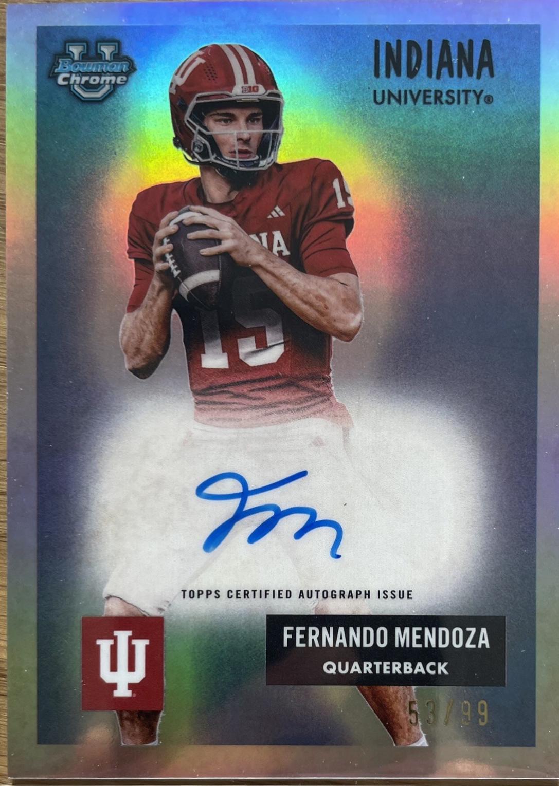 Fernando Mendoza [Orange Refractor] #55AV-FM
