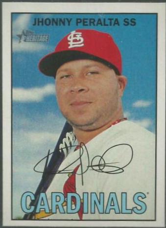 Jhonny Peralta #14 Baseball Cards 2016 Topps Heritage