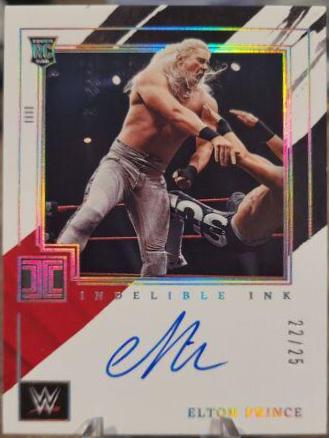 Elton Prince #IN-EPC Wrestling Cards 2022 Panini Impeccable WWE Indelible Ink Autographs