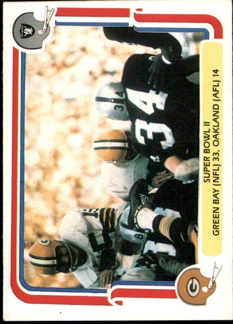 Super Bowl II #58 1980 Fleer Team Action Football
