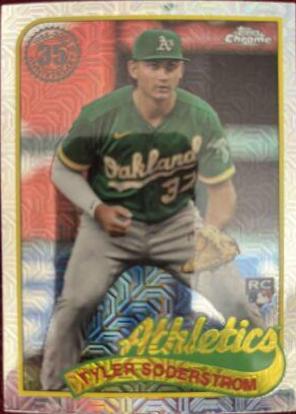 Tyler Soderstrom #T89C-43 Baseball Cards 2024 Topps 1989 Chrome Silver Pack