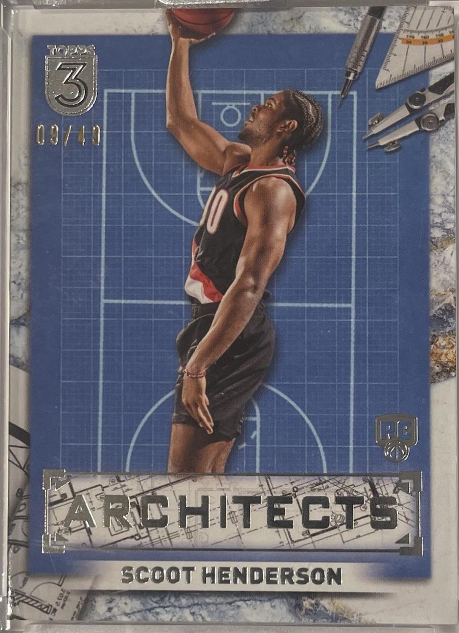 Scoot Henderson #ARCH-17 Basketball Cards 2023 Topps Three Architects